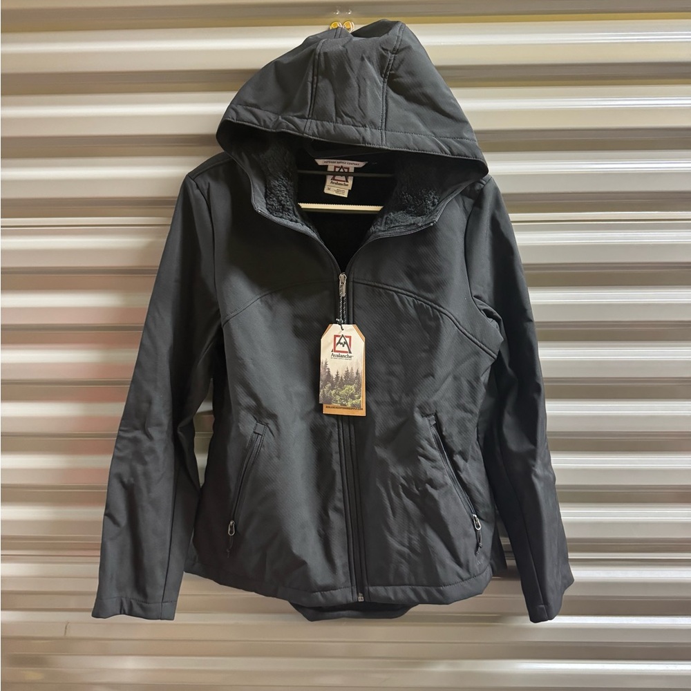 Women's Avalanche Black Hooded Jacket